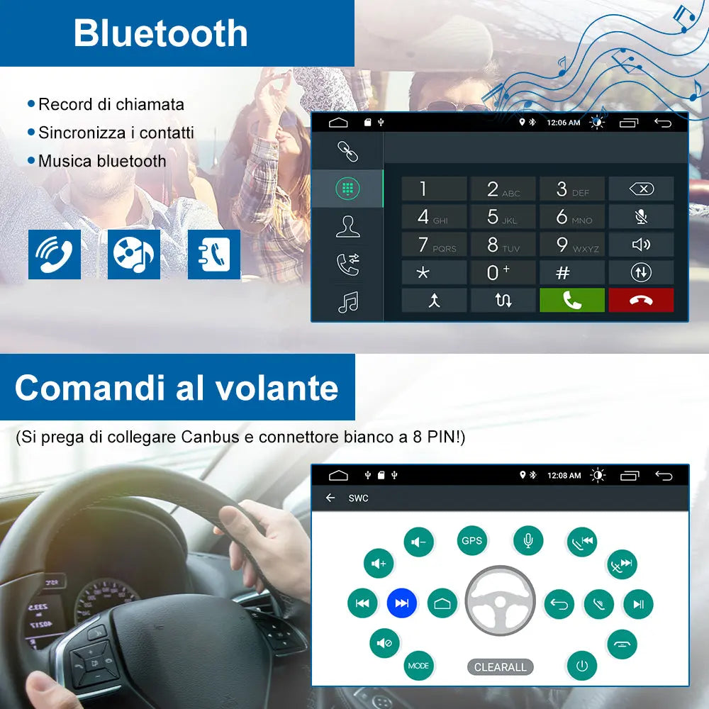 AWESAFE Android 12 Autoradio 2G+32G con Schermo Touchscreen 7 Pollici Bluetooth/FM- Per Opel Vivaro Sigum Meriva Astra Tigra Twin Top Antara Combo Agila Corsa Vectra Zafira AWESAFE