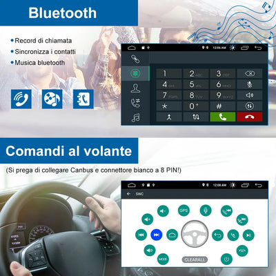 AWESAFE Android 12 Autoradio 2G+32G con Schermo Touchscreen 7 Pollici Bluetooth/FM- Per Opel Vivaro Sigum Meriva Astra Tigra Twin Top Antara Combo Agila Corsa Vectra Zafira AWESAFE