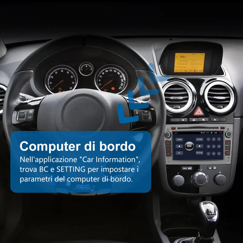 AWESAFE Android 12 Autoradio 2G+32G con Schermo Touchscreen 7 Pollici Bluetooth/FM- Per Opel Vivaro Sigum Meriva Astra Tigra Twin Top Antara Combo Agila Corsa Vectra Zafira AWESAFE