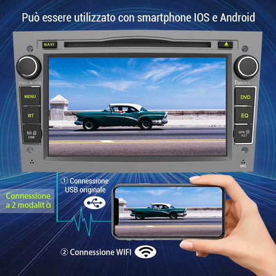 AWESAFE Android 12 Autoradio 2G+32G con Schermo Touchscreen 7 Pollici Bluetooth/FM- Per Opel Vivaro Sigum Meriva Astra Tigra Twin Top Antara Combo Agila Corsa Vectra Zafira AWESAFE