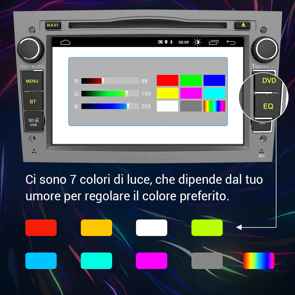 AWESAFE Android 12 Autoradio 2G+32G con Schermo Touchscreen 7 Pollici Bluetooth/FM- Per Opel Vivaro Sigum Meriva Astra Tigra Twin Top Antara Combo Agila Corsa Vectra Zafira AWESAFE