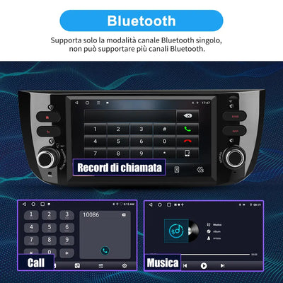 AWESAFE Android 12 Autoradio con CarPlay Android Auto per Fiat Punto Evo 2012-2017 (4+64GB) 6.2 pollici Car Radio 1 DIN con 4G Bluetooth FM RDS GPS Comandi al Volante AWESAFE