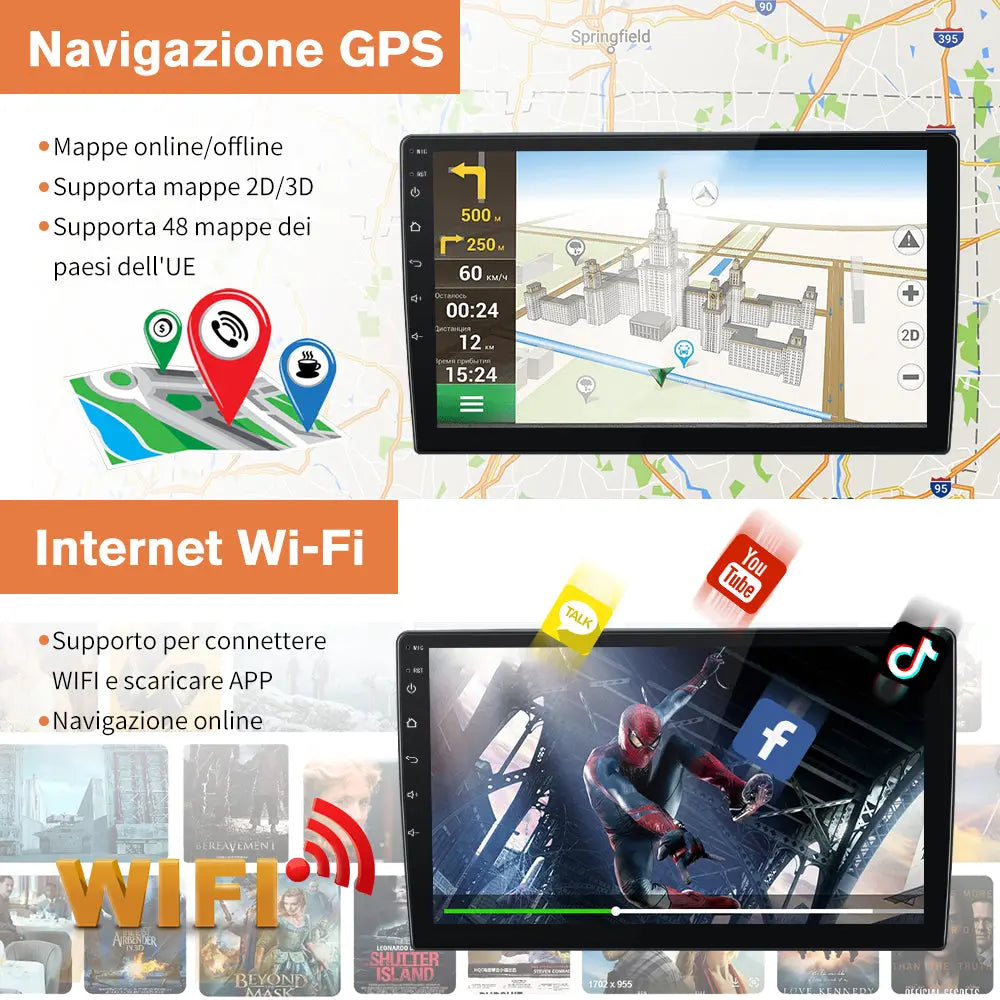 SXAUTO Android 12 IPS Autoradio Per Benz Smart fortwo 451 (2005-2010) - 2G+ 32G - Senza fili Carplay & Android Auto - GRATUITI Telecamera - DAB Fast-boot Volante WiFi DSP BT5.0 4G - 2 Din 9 Pollici SXAUTO Android 12 IPS Autoradio Per Benz Smart fortwo 451 (2005-2010) - 2G+ 32G - Senza fili Carplay & Android Auto - GRATUITI Telecamera - DAB Fast-boot Volante WiFi DSP BT5.0 4G - 2 Din 9 Pollici