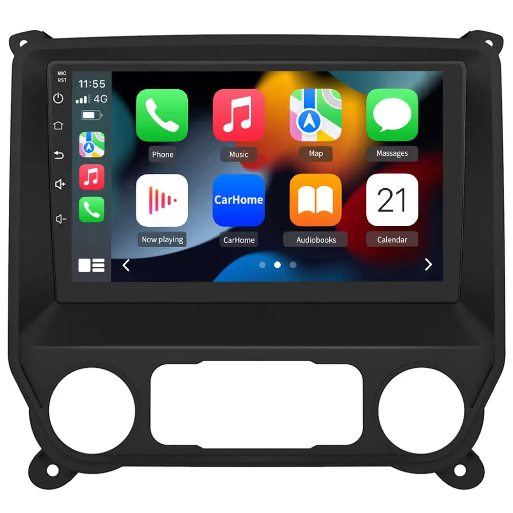 AWESAFE Android 12 Car Radio Stereo for Chevy Silverado GMC Sierra 2014-2018 with Built-in Wireless Apple CarPlay & Android Auto AWESAFE
