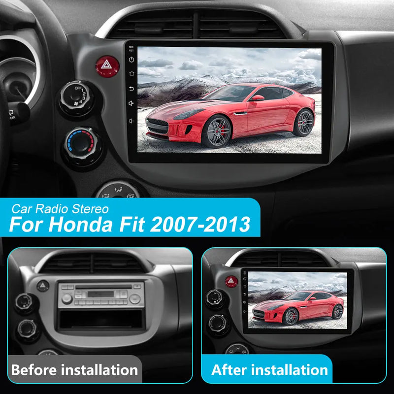 AWESAFE Android 12 Car Radio Stereo for Honda Fit 2007-2013 with Built-in Wireless Apple CarPlay & Android Auto AWESAFE