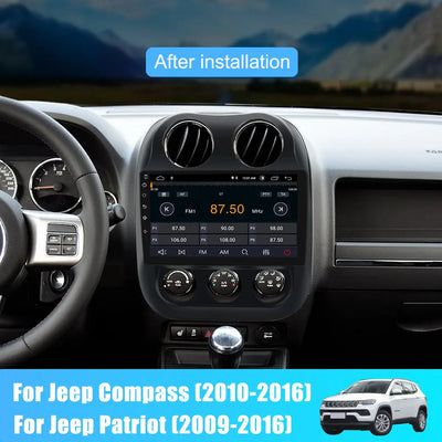 AWESAFE Android 12 Car Radio Stereo for Jeep Patriot Compass 2010-2016 with Built-in Wireless Apple CarPlay & Android Auto AWESAFE