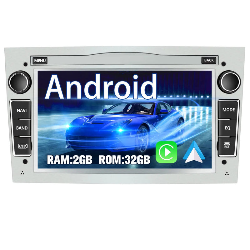 AWESAFE Android 12.0 2GB+32GB Pantalla de Coche para Opel con Carplay/Auto, Pantalla Táctil 7 Pulgadas con WiFi/GPS/Bluetooth/DSP/RDS/USB/FM/24 Temas, Apoyo Mandos Volante,MirrorLink, RCA (Negro) AWESAFE