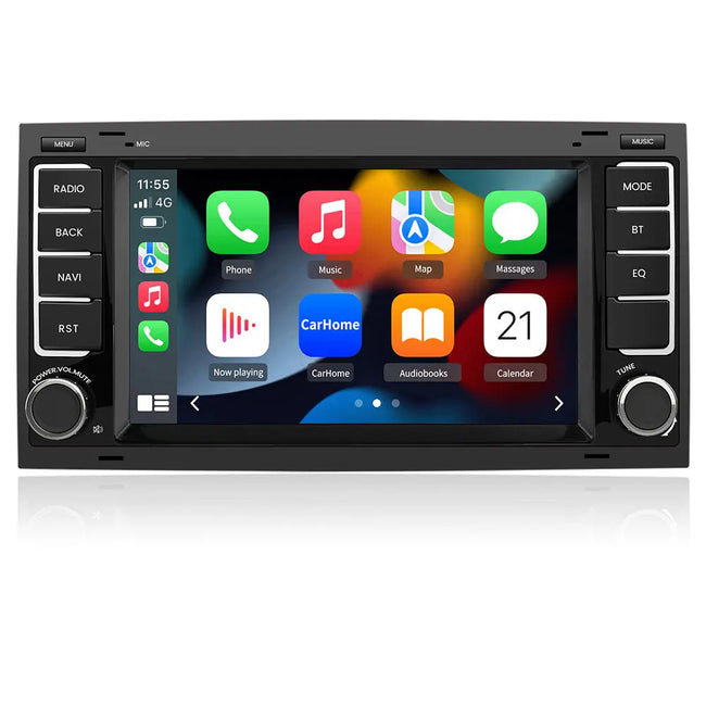 AWESAFE Android 12.0 [2GB+32GB] Car Radio with 7 Inch Touch Screen for VW Touareg/Transporter T5 Multivan, Autoradio for Volkswagen with Carplay/Android Auto Wireless/Bluetooth/GPS, etc. AWESAFE