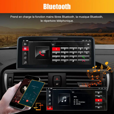 AWESAFE Android 13 2G+8G Autoradio Stéréo 10,25 pouces avec CarPlay et Android Auto pour BMW Série 1 F20/F21 système NBT (2012-2016) AWESAFE