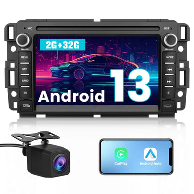 AWESAFE Android 13 7 inch Touchscreen Car Radio Stereo for Chevrolet Silverado Tahoe GMC Sierra Yukon with Built-in Wireless CarPlay & Android Auto,Bluetooth,GPS,DSP,FM AWESAFE