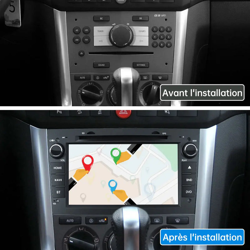 AWESAFE Android 13 Autoradio 7 pouces 2Go +32 Go avec WiFi /Bluetooth/DSP/FM/AM - pour Opel AWESAFE