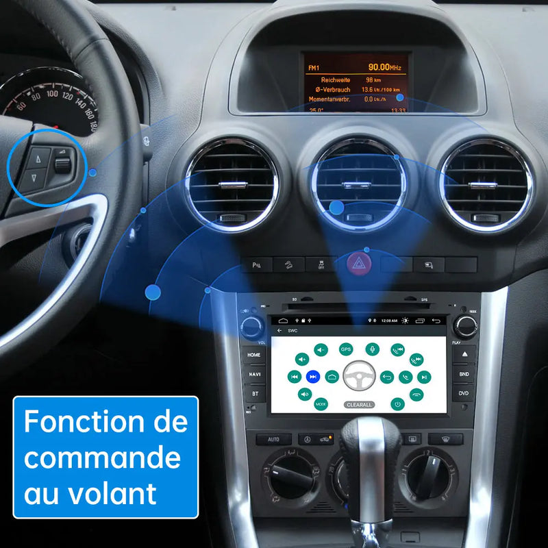 AWESAFE Android 13 Autoradio 7 pouces 2Go +32 Go avec WiFi /Bluetooth/DSP/FM/AM - pour Opel AWESAFE