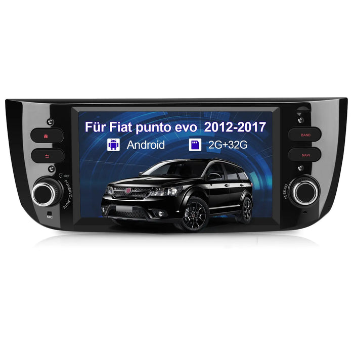 AWESAFE Android 13 Autoradio Stereo mit 6,2-Zoll-Touchscreen & 2GB+32GB WIFI/GPS/Bluetooth 5.0 mit CarPlay/Android Auto Für Fiat Linea/Punto 2012-2015 AWESAFE
