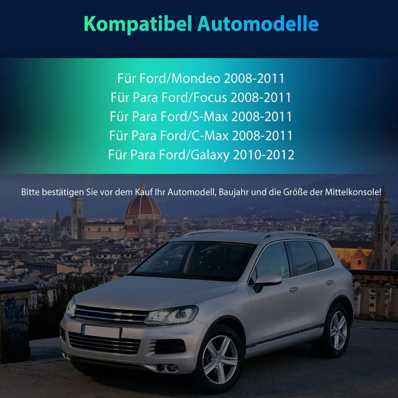 AWESAFE Android 13 Autoradio für Ford Focus Mondeo S-Max C-Max Galaxy, mit Navi Carplay Android Auto unterstützt Lenkrad Bedienung Bluetooth Mirrorlink FM RDS - Schwarz AWESAFE