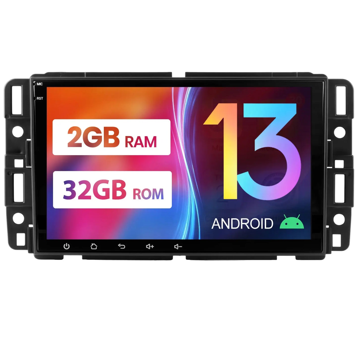 AWESAFE Android 13 Car Radio 8'' Touchscreen Stereo for GMC Sierra Yukon Chevrolet Buick Chevy Silverado,with GPS WiFi SWC Wireless CarPlay&Android Auto-2G+32G/64G AWESAFE