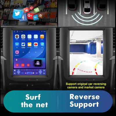 AWESAFE Android 13 Car Radio Stereo Compatible for Dodge Ram 2013-2018 1500 2500 3500 10.4 Inch T Style Bluetooth Radio with CarPlay & Andriod Auto GPS Navigation DSP AWESAFE