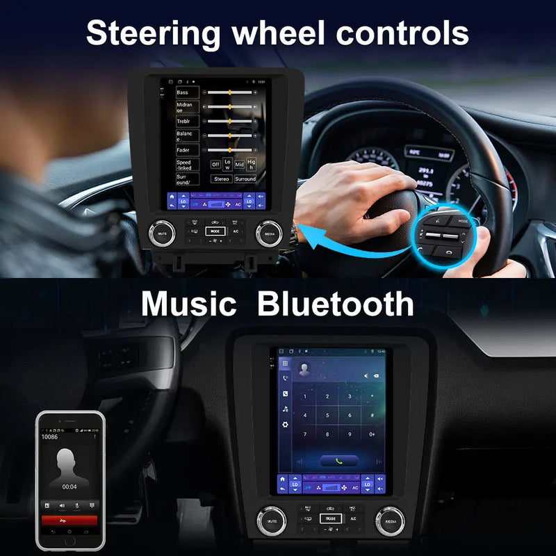 AWESAFE Android 13 Car Radio Stereo For Ford Mustang 2010-2014 with Built-in Wireless Apple CarPlay & Android Auto AWESAFE