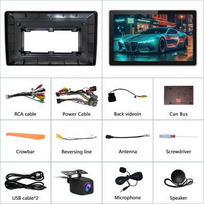 AWESAFE Android 13 Car Radio Stereo For GMC chevy Silverado 2007-2013 with Backup Camera Built-in Wireless CarPlay & Android Auto-2+64G AWESAFE
