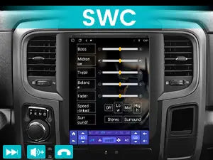 AWESAFE Android 13 Car Radio Stereo for 2013-2018 Dodge Ram 1500 2500 3500, 10.4 Inch T Style Bluetooth Radio with CarPlay & Andriod Auto GPS Navigation SWC AWESAFE