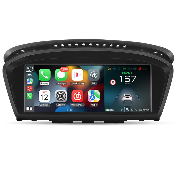 AWESAFE Android 13 Car Radio Stereo for BMW Serie 3/5 E60 E61 E63 E64 E90 E91 E92 CCC (2004-2008) with Built-in Wireless Apple CarPlay & Android Auto AWESAFE