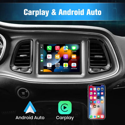 AWESAFE Android 13 Car Radio Stereo for Dodge Charger Challenger 2015-2019 with Built-in Wireless Apple CarPlay & Android Auto AWESAFE