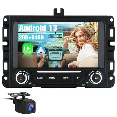 AWESAFE Android 13 Car Radio Stereo for Dodge RAM 150012500/3500 2013-2019 with Built-in Wireless Apple CarPlay & Android Auto AWESAFE