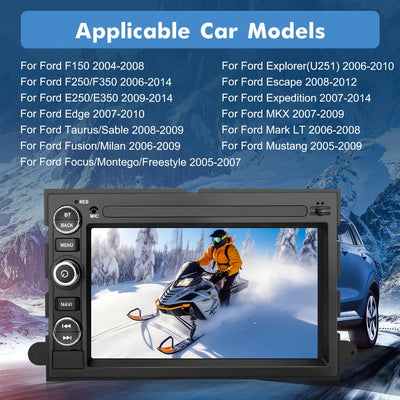 AWESAFE Android 13 Car Radio Stereo for Ford F150 F250 F350 Fusion Edge Explorer Taurus Freestar 7 inch Touch Screen with Built-in Wireless Apple CarPlay & Android Auto AWESAFE