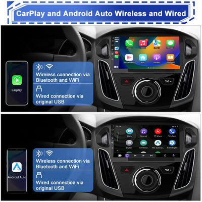 AWESAFE Android 13 Car Radio Stereo for Ford Focus 2012-2017,Wireless Carplay & Android,Bluetooth AWESAFE