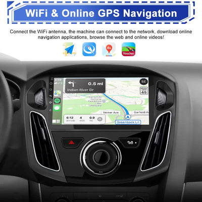 AWESAFE Android 13 Car Radio Stereo for Ford Focus 2012-2017,Wireless Carplay & Android,Bluetooth AWESAFE