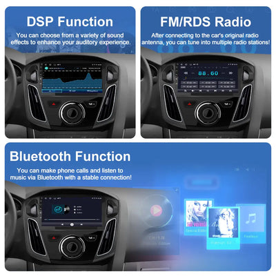 AWESAFE Android 13 Car Radio Stereo for Ford Focus 2012-2017,Wireless Carplay & Android,Bluetooth AWESAFE