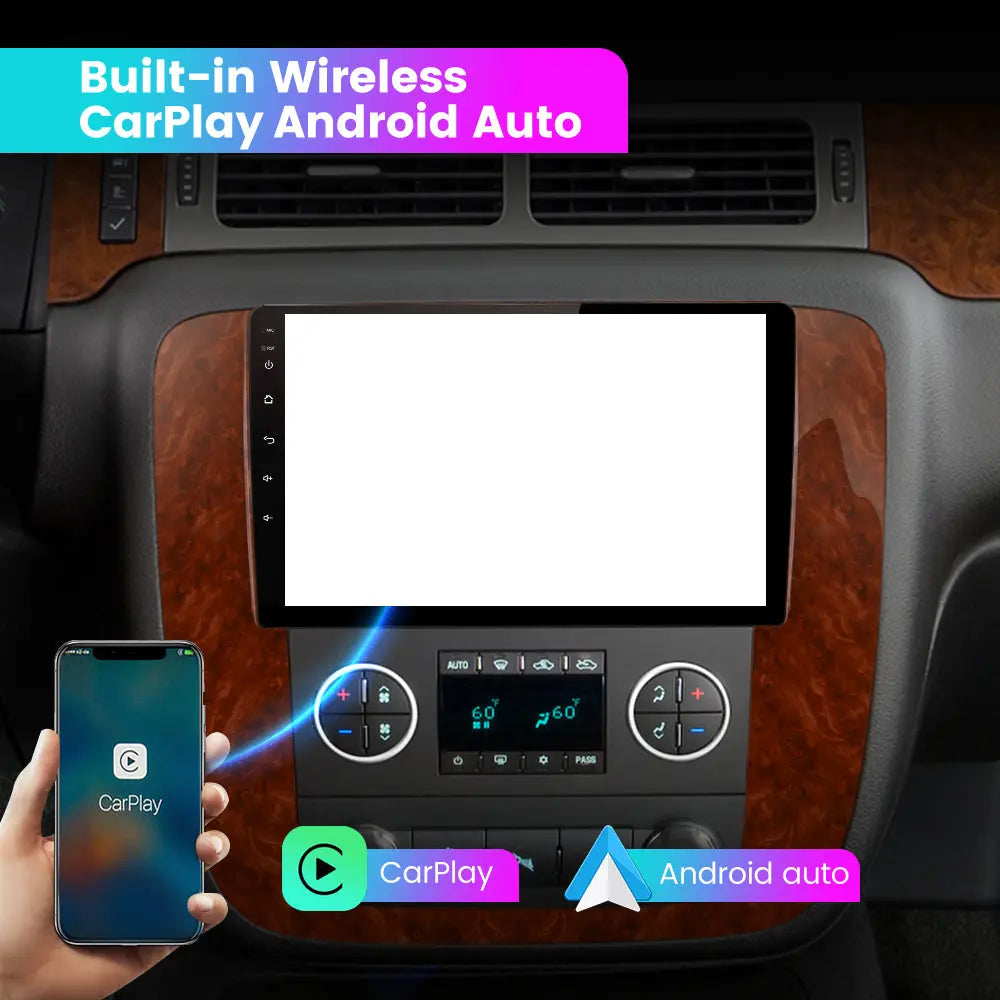 AWESAFE Android 13 Car Radio Stereo for GMC Yukon Chevrolet Silverado ...