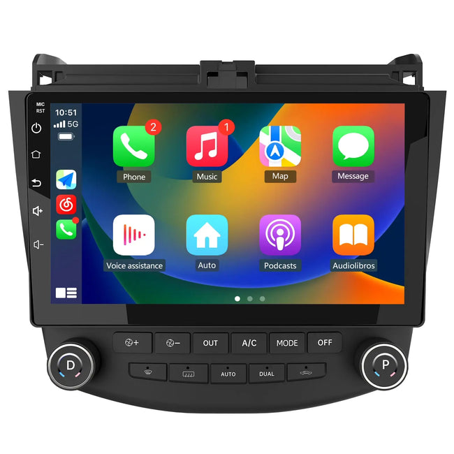 AWESAFE Android 13 Car Radio Stereo for Honda Accord 7th 2003-2007 with Built-in Wireless Apple CarPlay & Android Auto AWESAFE