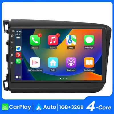 AWESAFE Android 13 Car Radio Stereo for Honda Civic 2012-2013 with Built-in Wireless Apple CarPlay & Android Auto AWESAFE