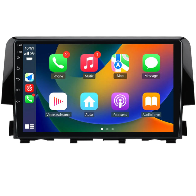 AWESAFE Android 13 Car Radio Stereo for Honda Civic 2016-2020 with Built-in Wireless Apple CarPlay & Android Auto AWESAFE