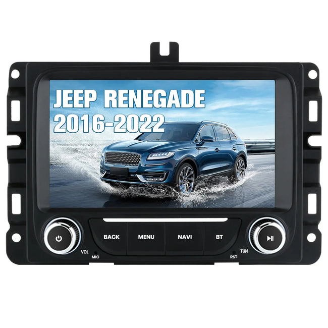 AWESAFE Android 13 Car Radio Stereo for JEEP RENEGADE 2016-2022 with Built-in Wireless Apple CarPlay & Android Auto AWESAFE