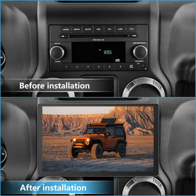 AWESAFE Android 13 Car Radio Stereo for Jeep Dodge 11.5 inch with Built-in Wireless Apple CarPlay & Android Auto AWESAFE