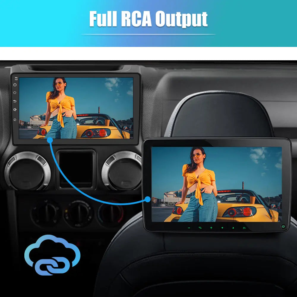 Jeep Wrangler Stereo Android Auto Screen Android 13[4GB 32GB] Car Radio Stereo For Jeep Wrangler JK 2007-2018 With Wireless CarPlay Android Auto, 10 Inch Touch Screen Stereo Replacement With 5G WiFi GPS BT