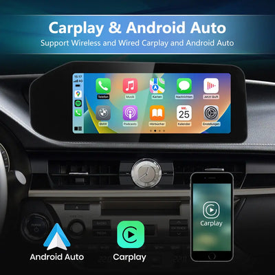 AWESAFE Android 13 Car Radio Stereo for Lexus RX 2016-2019 High Models with Built-in Wireless Apple CarPlay & Android Auto AWESAFE