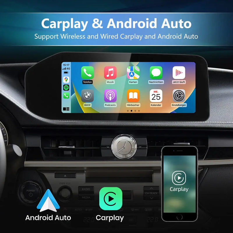 AWESAFE Android 13 Car Radio Stereo for Lexus RX 2016-2019 High Models with Built-in Wireless Apple CarPlay & Android Auto AWESAFE