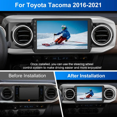 AWESAFE Android 13 Car Radio Stereo for Toyota Tacoma 2016-2021with Built-in Wireless Apple CarPlay & Android Auto AWESAFE