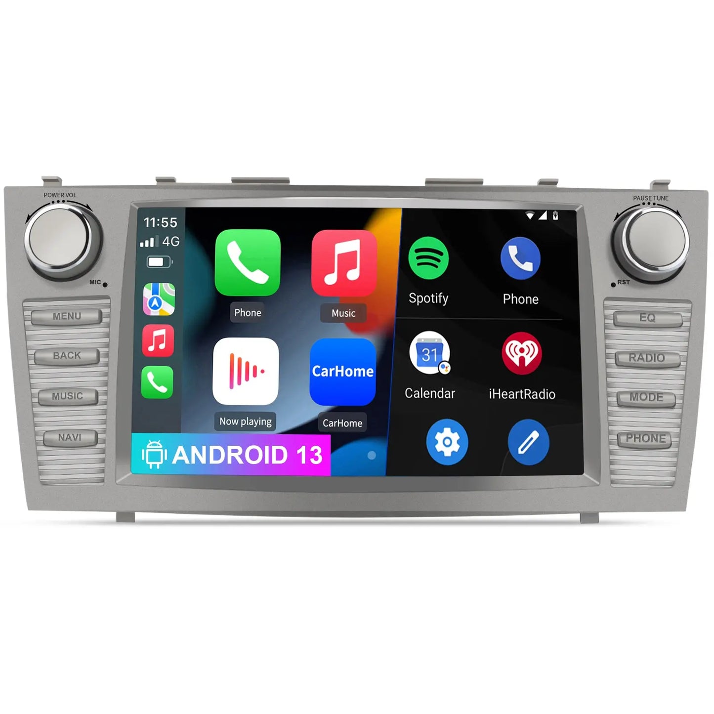 AWESAFE Android 13 Car Radio Stereo for Toyota camry 2007-2011 with Built-in Wireless Apple CarPlay & Android Auto AWESAFE