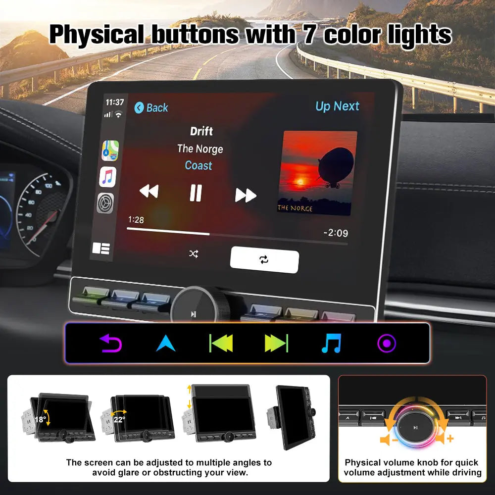 AWESAFE Android 13 Car Radio Stereo with 10.6-Inch Double-DIN