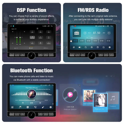 9'' Android 13 Double 2 Din Car Radio Stereo CarPlay GPS Navi WiFi BT RDS 4+ 64GB 9'' Android 13 Double 2 Din Car Radio Stereo CarPlay GPS Navi WiFi BT RDS 4+ 64GB