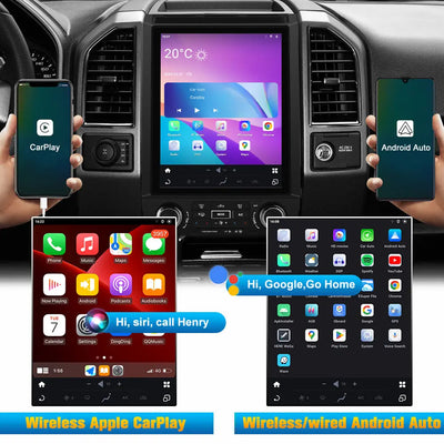 AWESAFE Android 13 Car Radio Stereo with Wireless CarPlay & Android Auto for Ford F150 - Qua 2015-2021 AWESAFE