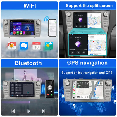 AWESAFE Android 15 Car Radio Stereo with Wireless CarPlay & Android Auto for Toyota Camry 2007-2011 AWESAFE