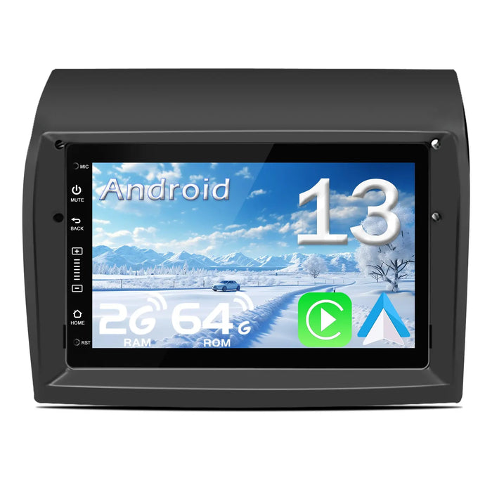 AWESAFE Android 13 Radio Coche 9 Pulgadas Pantalla táctil 8 núcleo para Fiat Ducato 2009-2015 WiFi Wired Android Car, Wireless carplay Bluetooth WiFi GPS RDS AM/FM AWESAFE