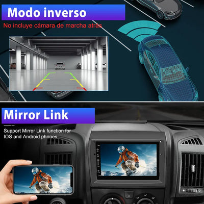 AWESAFE Android 13 Radio Coche 9 Pulgadas Pantalla táctil 8 núcleo para Fiat Ducato 2009-2015 WiFi Wired Android Car, Wireless carplay Bluetooth WiFi GPS RDS AM/FM AWESAFE