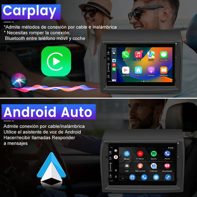 AWESAFE Android 13 Radio Coche 9 Pulgadas Pantalla táctil 8 núcleo para Fiat Ducato 2009-2015 WiFi Wired Android Car, Wireless carplay Bluetooth WiFi GPS RDS AM/FM AWESAFE