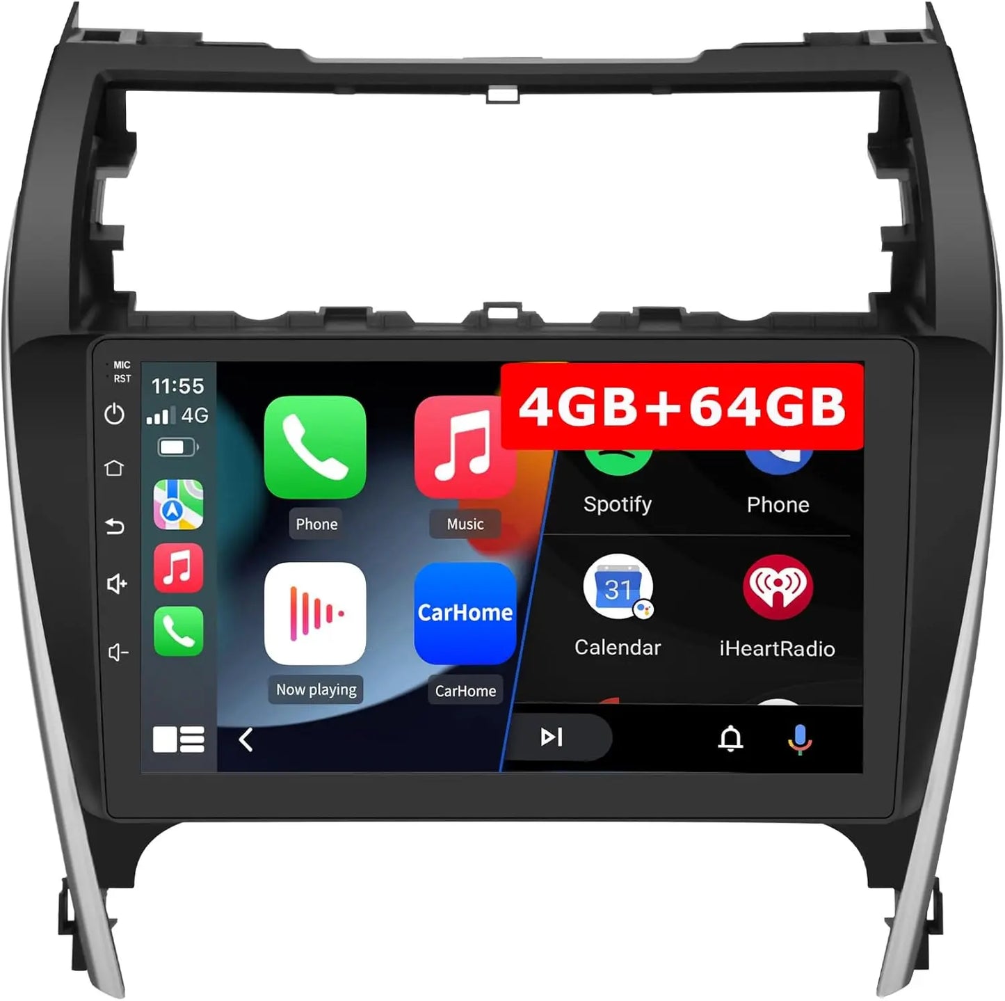 AWESAFE Android 13 [4GB+64GB] Car Radio Compatible for Toyota Camry 2012 2013 2014, 10 Inch Touch Screen with GPS/FM/WiFi/USB/SWC Wireless CarPlay Android Auto AWESAFE