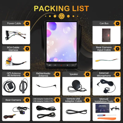 AWESAFE Android 15 12.1 Inch Car Radio Stereo for For Dodge RAM 2019-2023,Octa-Core 4GB RAM & 64GB ROM Headunit with Carpaly & Android Auto,Steering Wheel Control AWESAFE